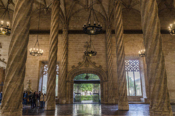 34 - Valencia - La Lonja de Mercaderes - sala de contratacion